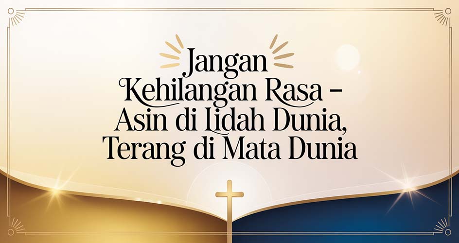 Jangan Kehilangan Rasa – Asin di Lidah Dunia, Terang di Mata Dunia
